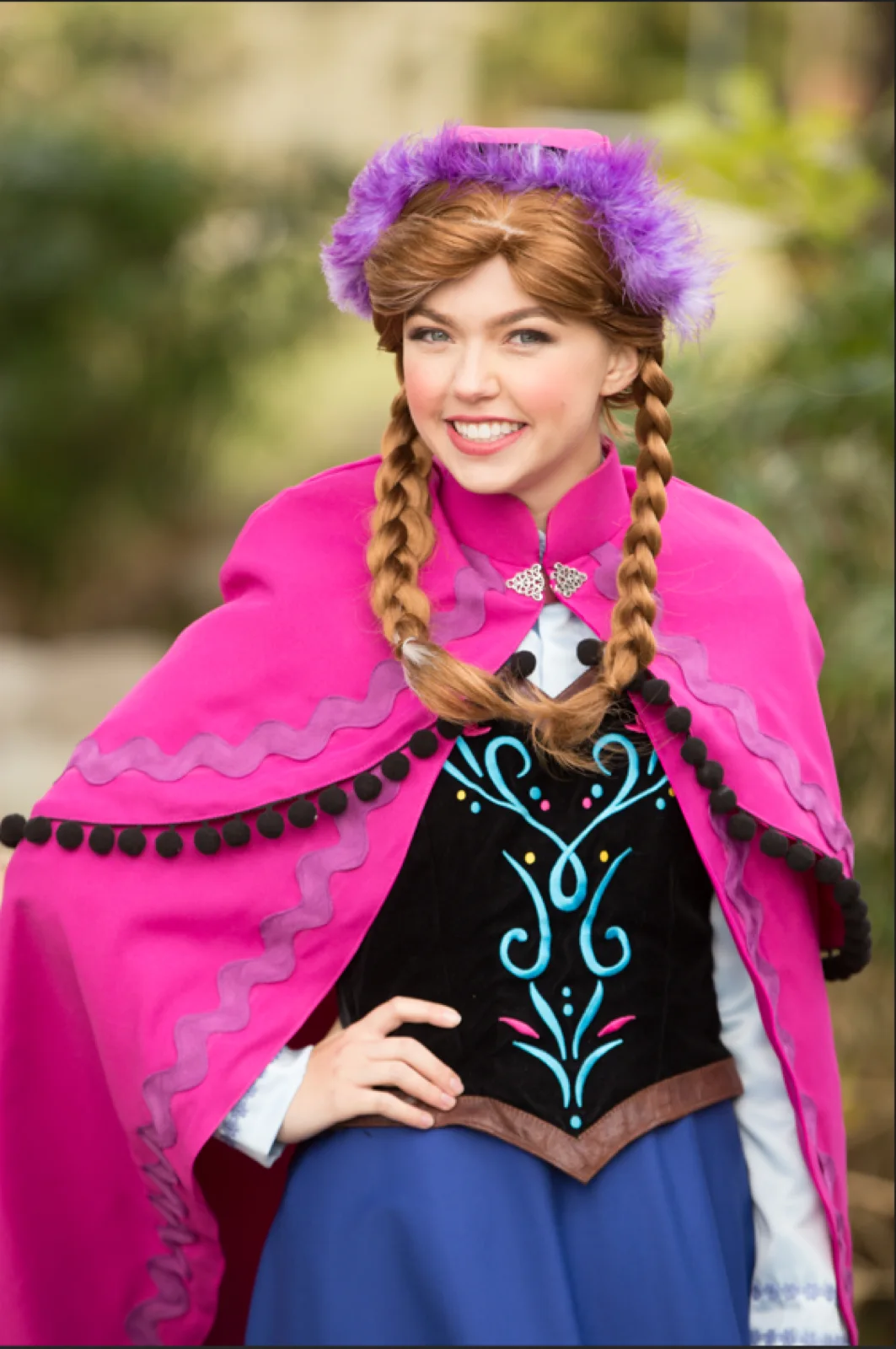 Snow Princess party character in Houston