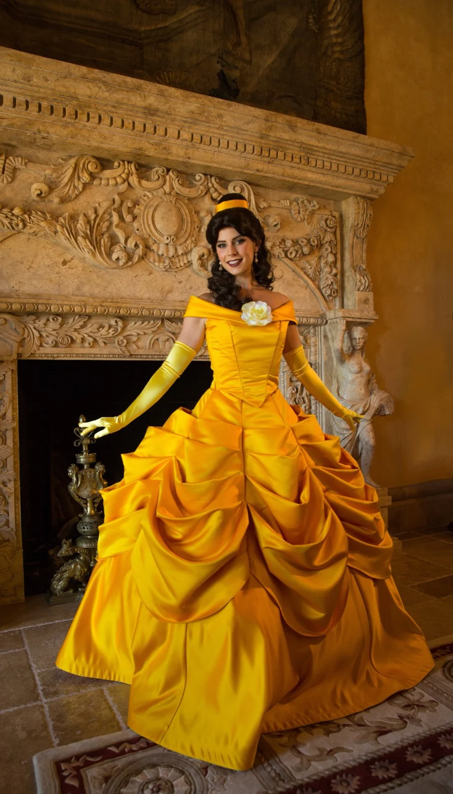 Bookish Princess party character in Houston