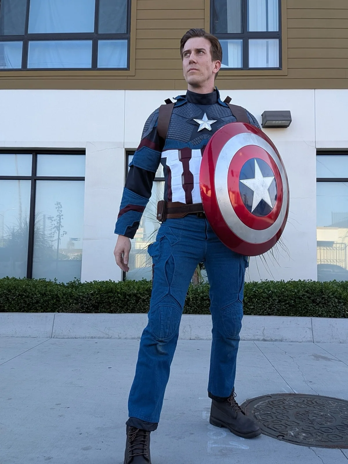 American Hero party character in Houston