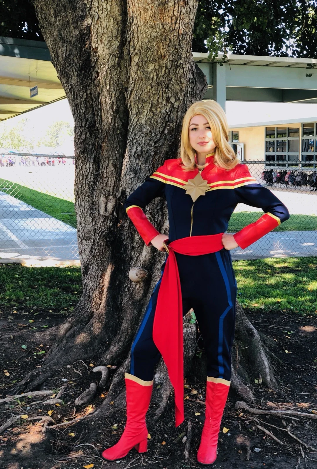 Captain Hero party character in Houston
