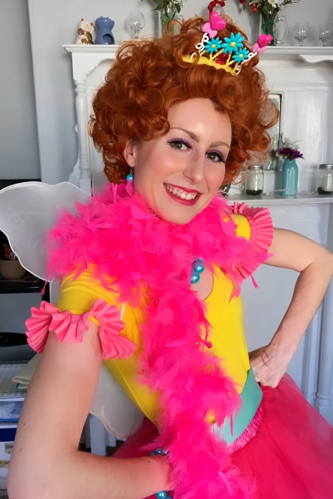 Fancy Girl party character in Houston