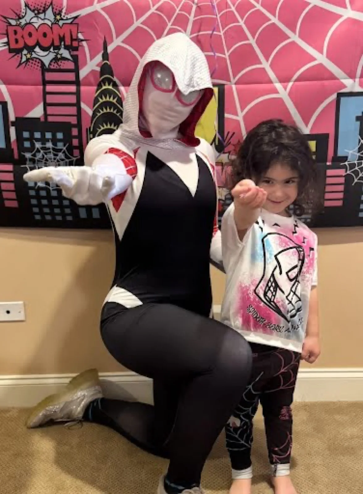 Web Heroine party character in Houston