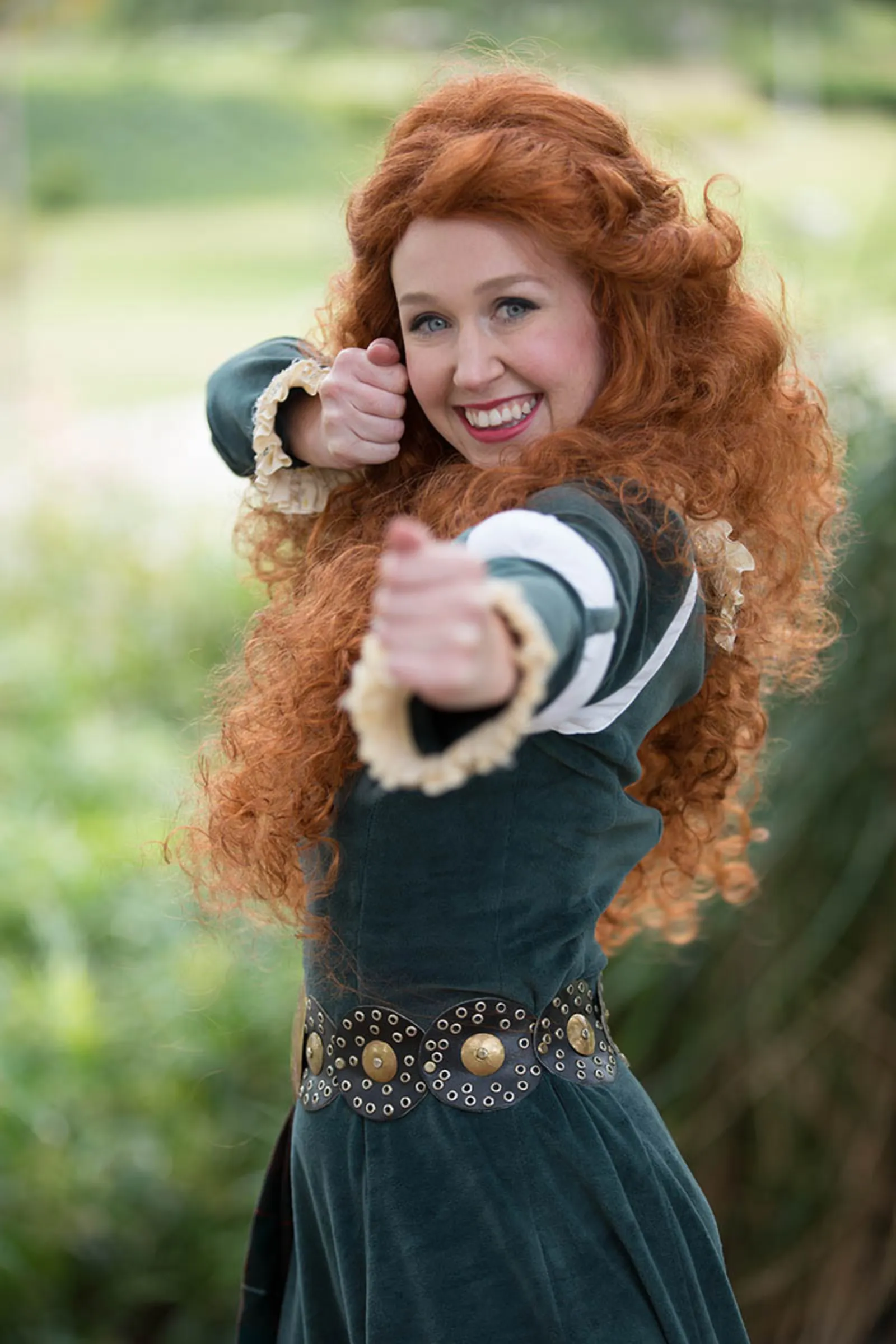Scottish Princess party character in Houston