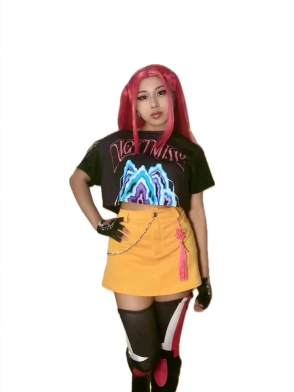 K-Pop Warrior party character in Houston