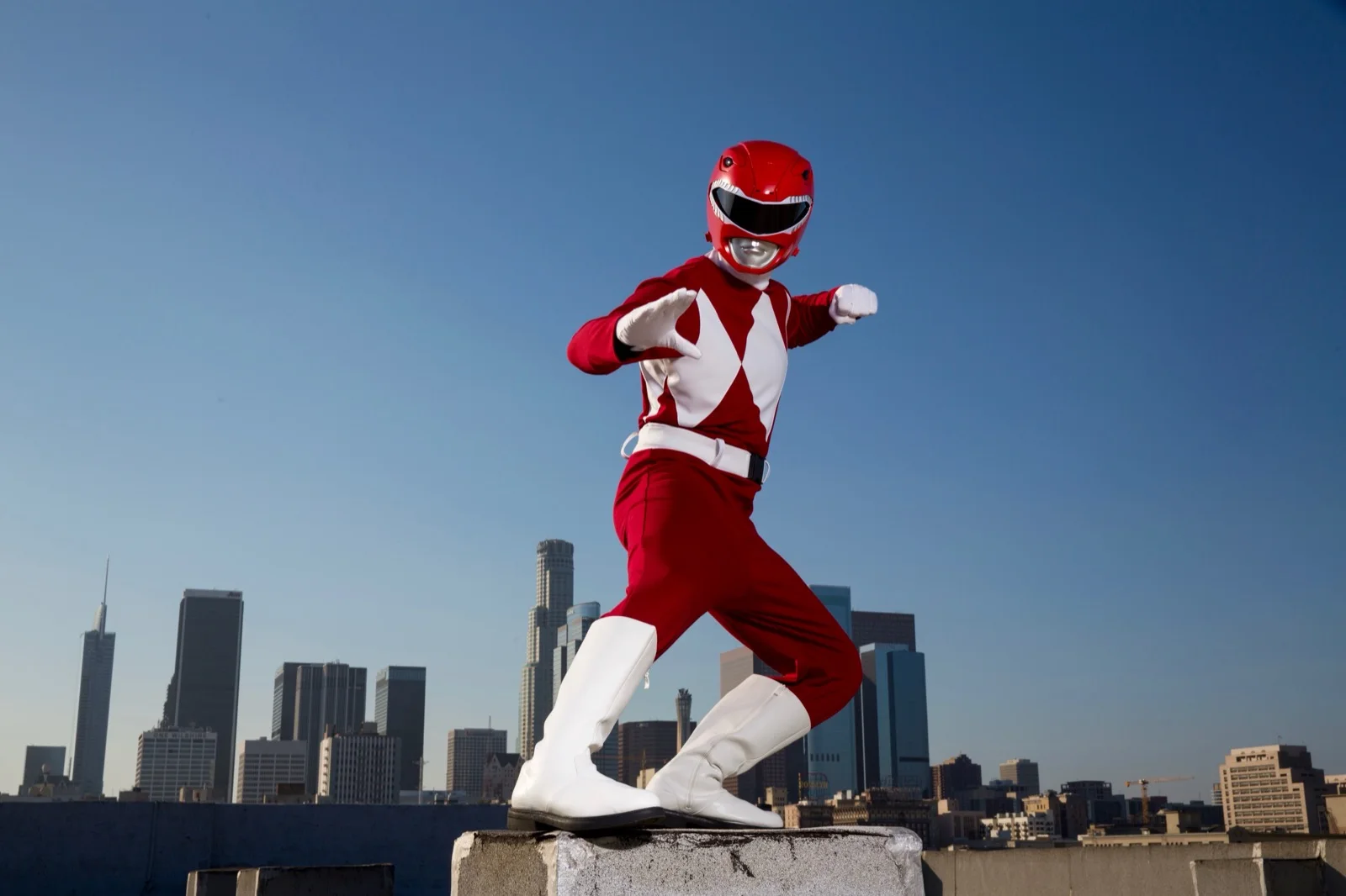Red Power Hero party character in Houston