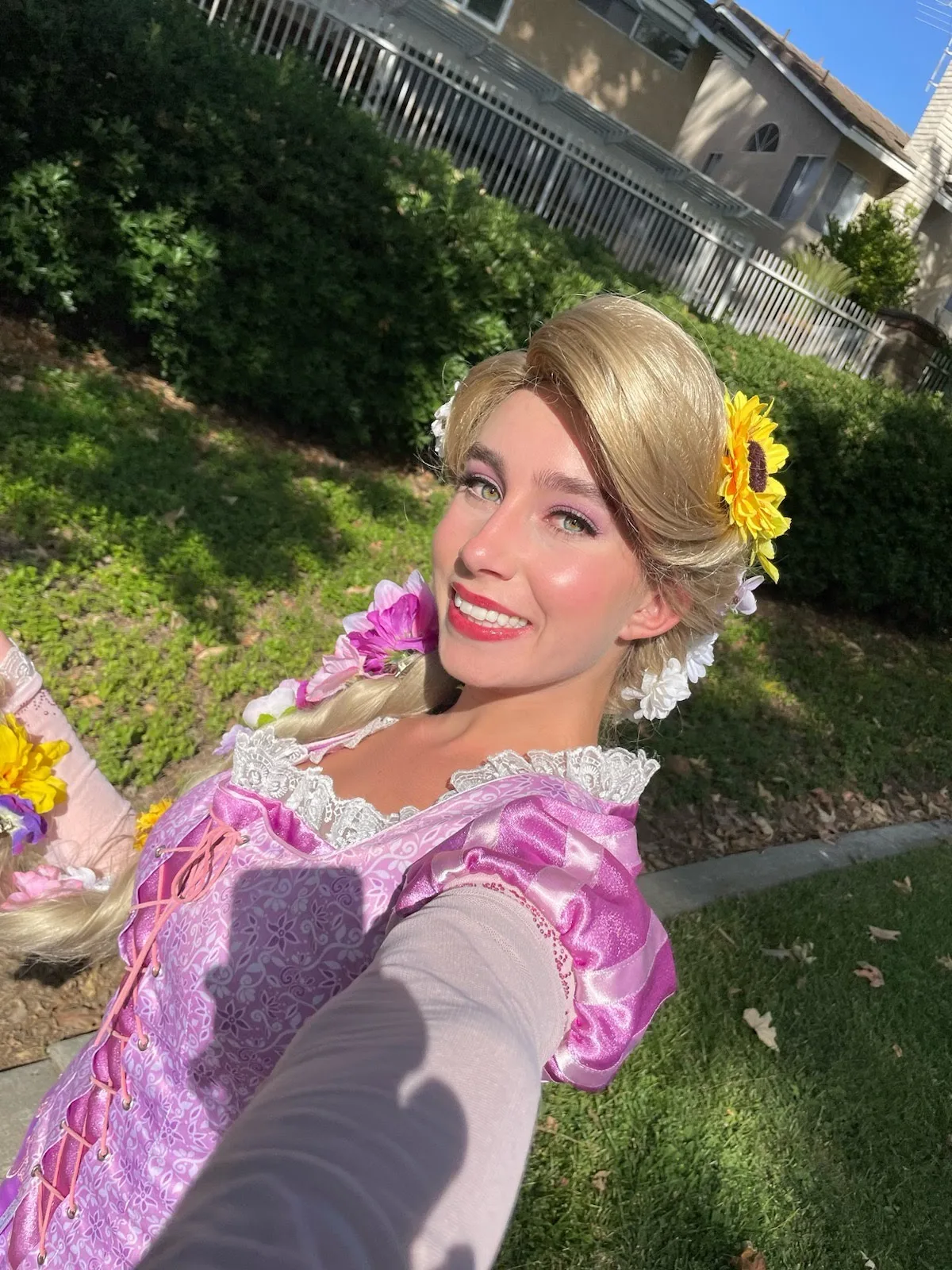 Tower Princess party character in Houston