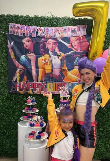K-Pop Huntress party character in Houston