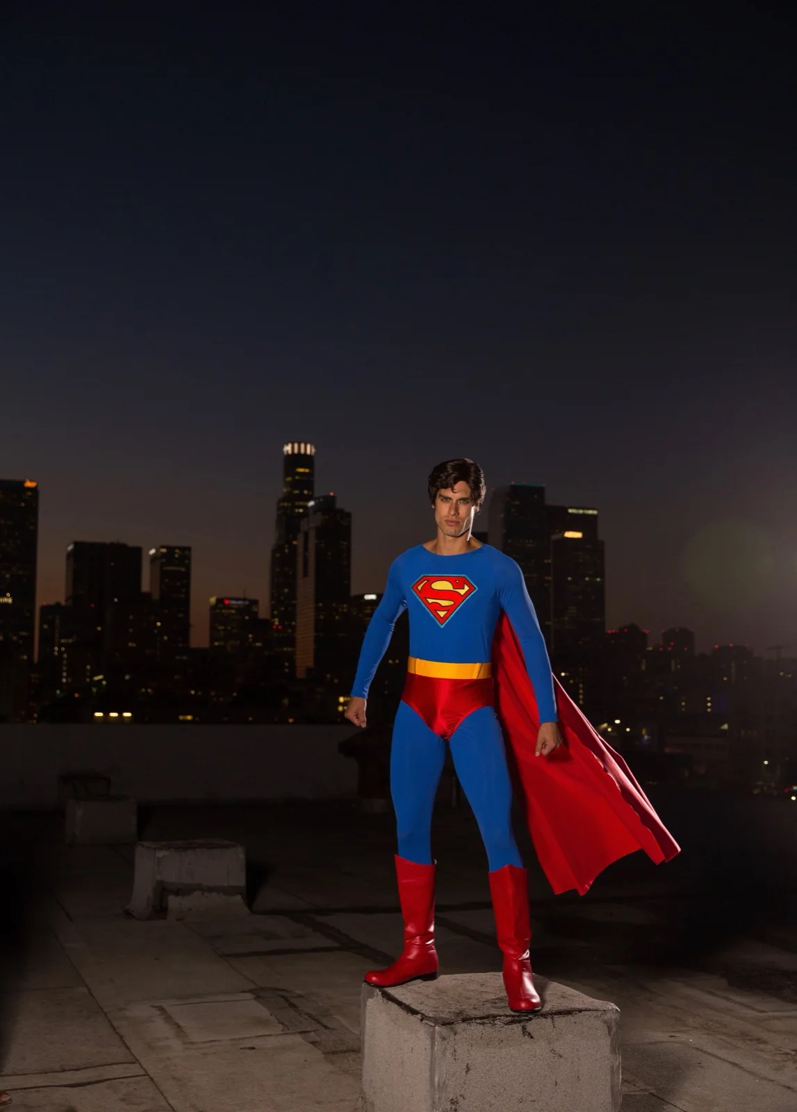 Super Hero party character in Houston