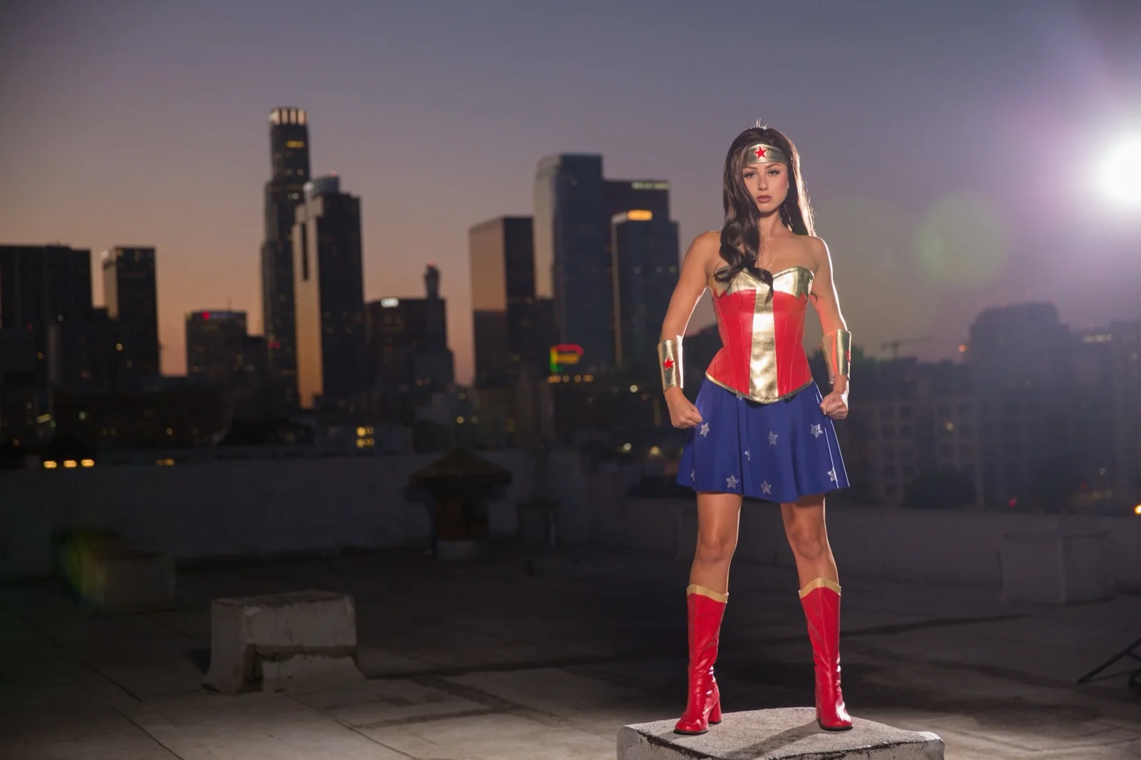 Wonder Hero party character in Houston
