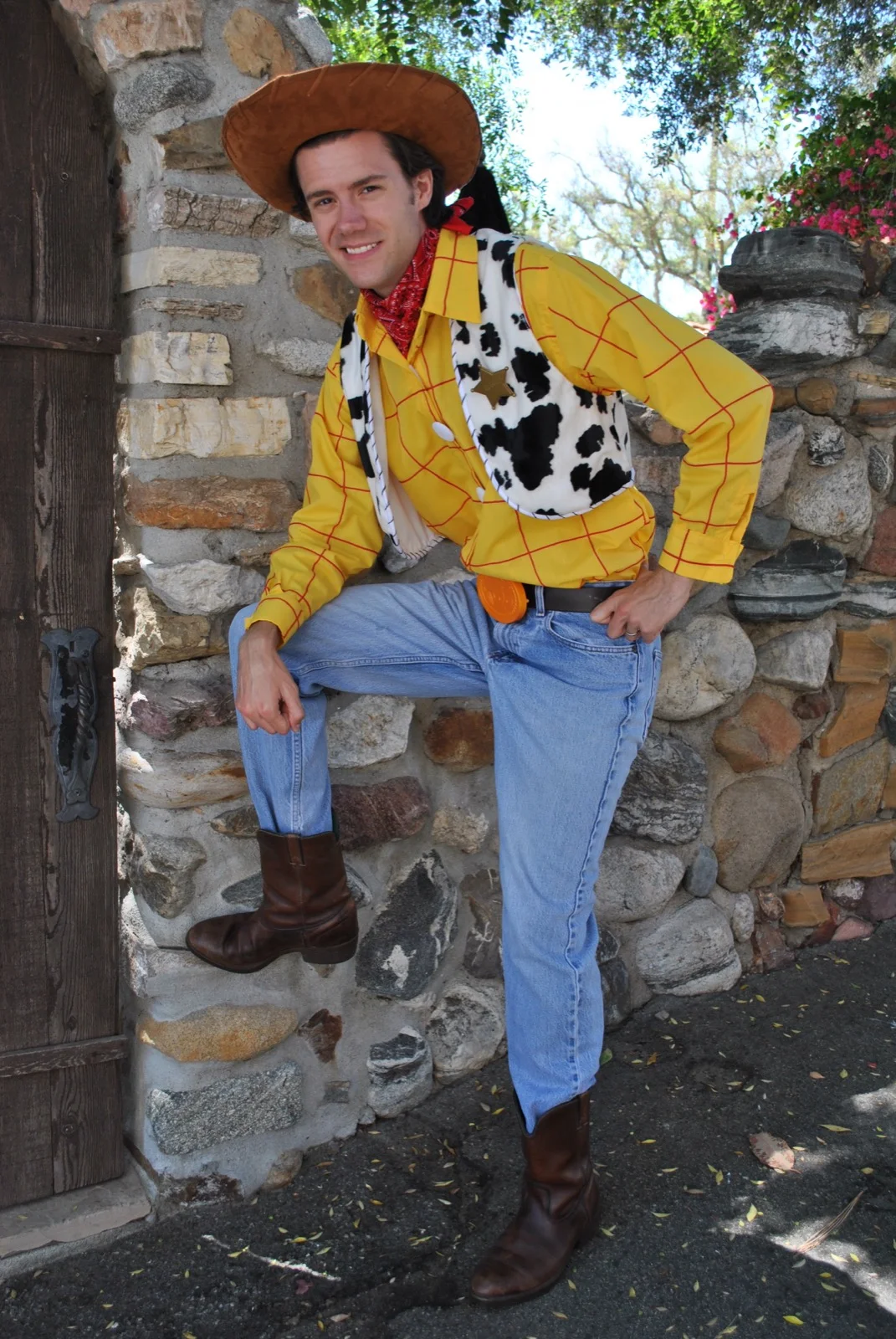 Cow Boy party character in Houston